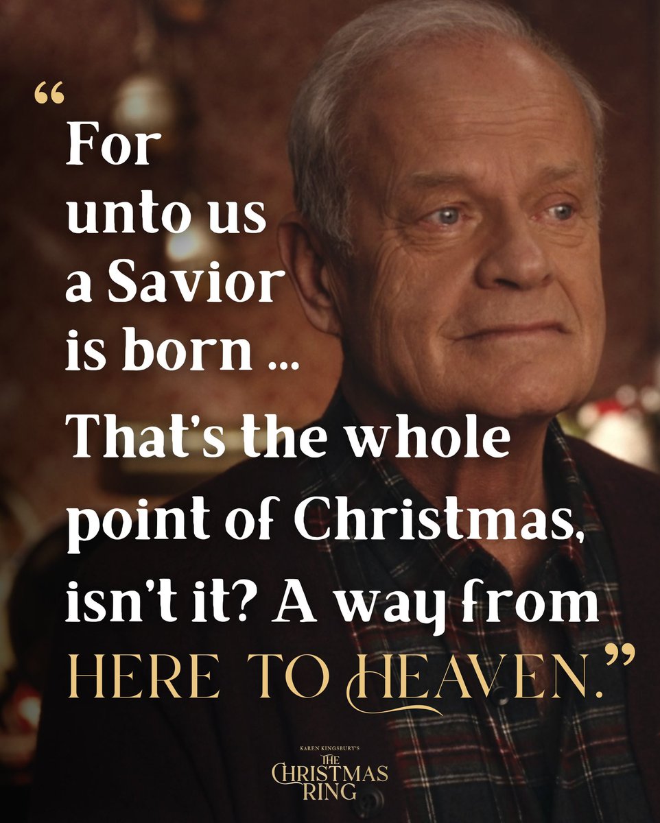 In the middle of the hustle &amp; bustle, don't forget the true meaning  of Christmas ... ✨

You can watch #TheChristmasRing movie starring #KelseyGrammer now on Amazon Prime, Apple TV, YouTube, and Fandango at Home! 🎄💍🎞️