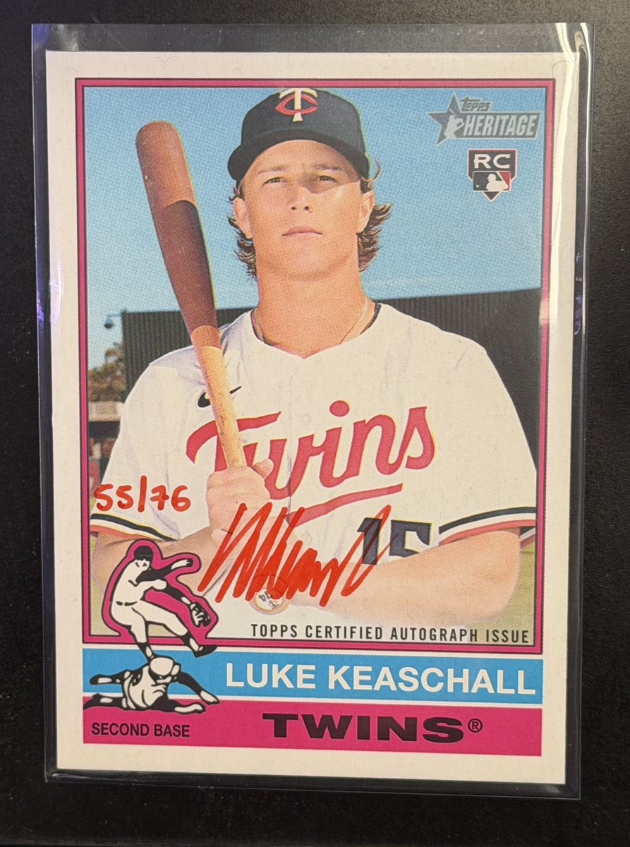 alexdfar's tweet photo. @KaseysCards @Topps I pulled this the other day and I was shocked! I’m only 2 month’s into collecting and I had only heard  good things about red ink autos, i should probably sit on this for a while right? https://t.co/tdGQBTISko