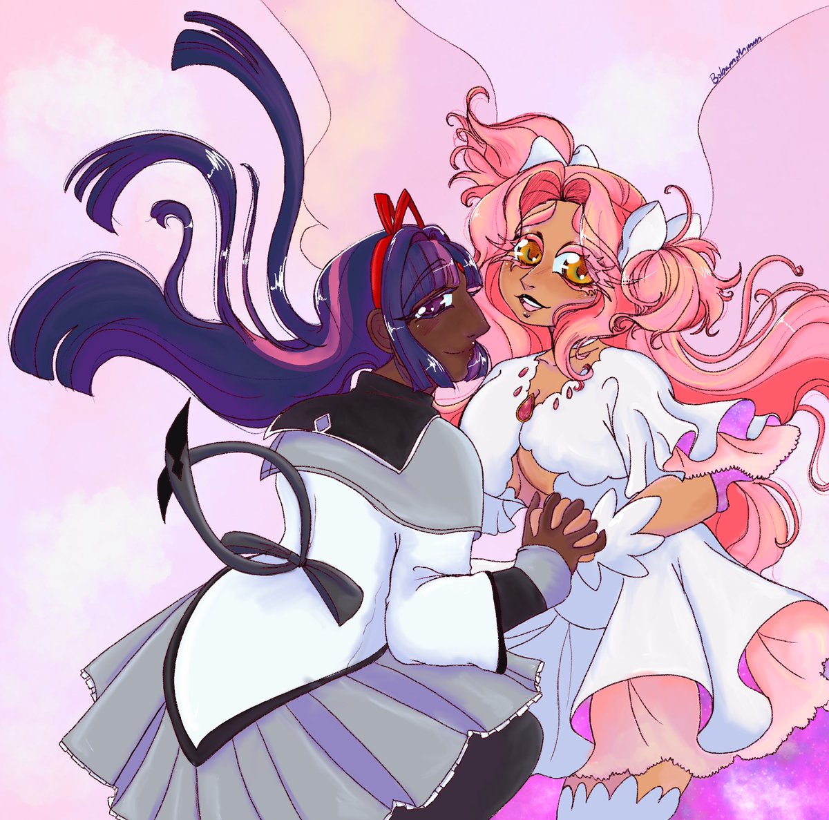 BobaTired's tweet photo. A redraw I did last year, I’m so proud of this 🥺💕

#twishy #madokamagica #mlp #mlpfanart https://t.co/tSuMdPasWS