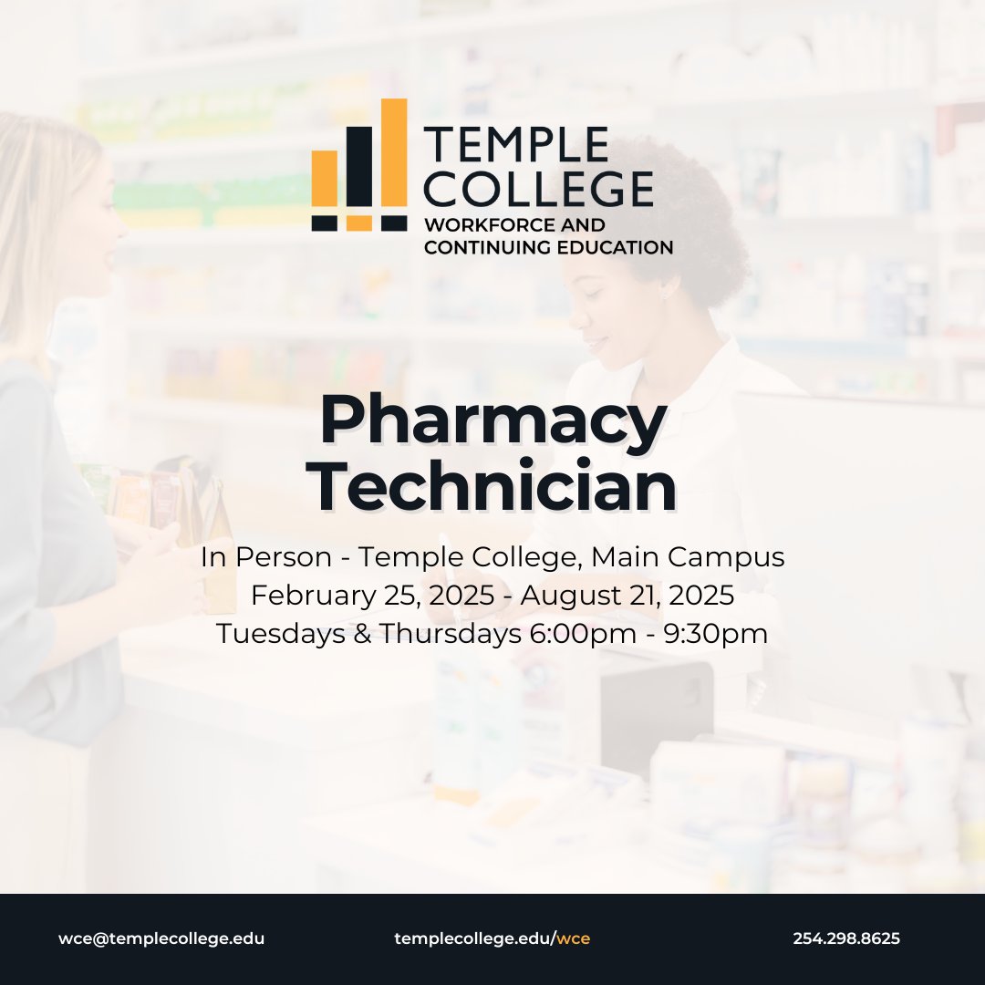 TCBCE's tweet photo. Prepare for a rewarding career in healthcare with our upcoming spring medical career courses. Regiser now! More information on each program below:
Phlebotomy: https://t.co/b2exNaLKUs
Pharamcy: https://t.co/SwBbtjfEF2
CMA: https://t.co/Eju7XxixdV
PCT: https://t.co/rjTaIOrz0Y https://t.co/37wYNzYmEs