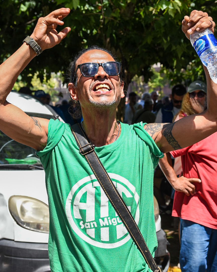 Masiva movilización contra la reforma laboral de Milei