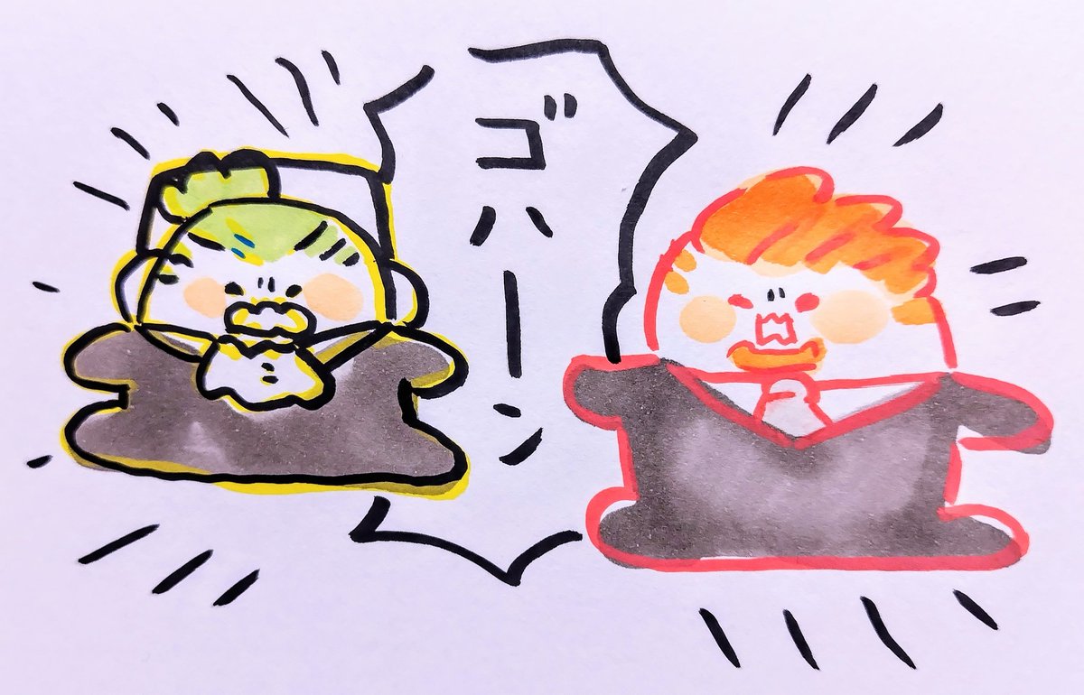 だいそおさんのアクリルペンでお試し描き
【🏮】(フランス語で)顔より 