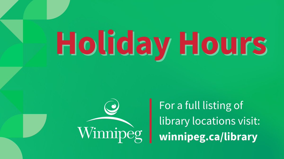 Winnipeg Public Library tweet media