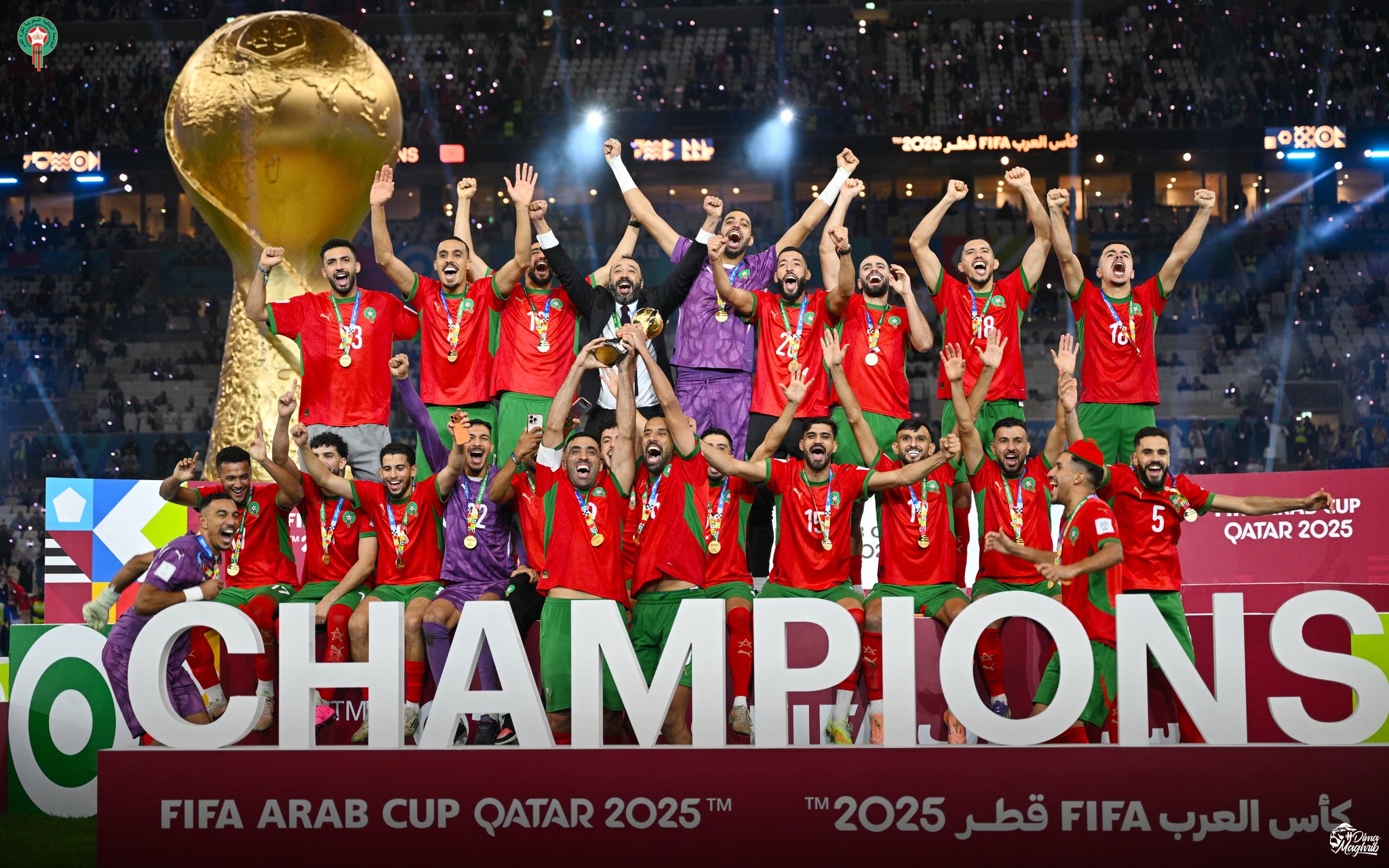 أســـــود الأطــلـــس أبــطــــال الــعـــرب 