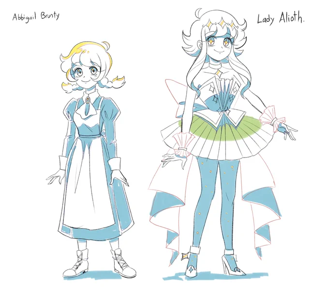 Abbi and her alter ego.