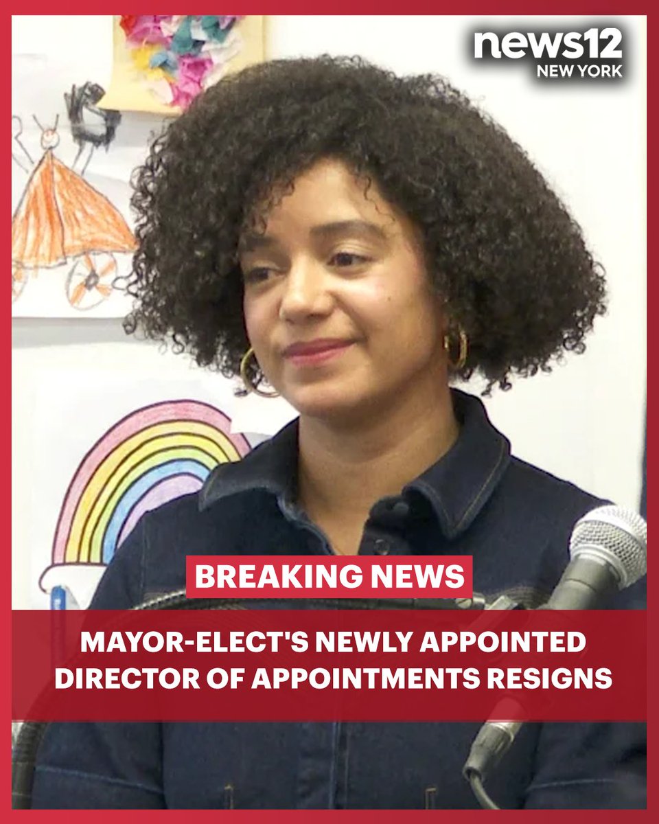 News12's tweet image. JUST IN: Mayor-elect Zohran Mamdani's newly appointed director of appointments resigns over social media posts about the Jewish community. 

MORE INFORMATION: bit.ly/4pTdoG8

#News12NY #BreakingNews