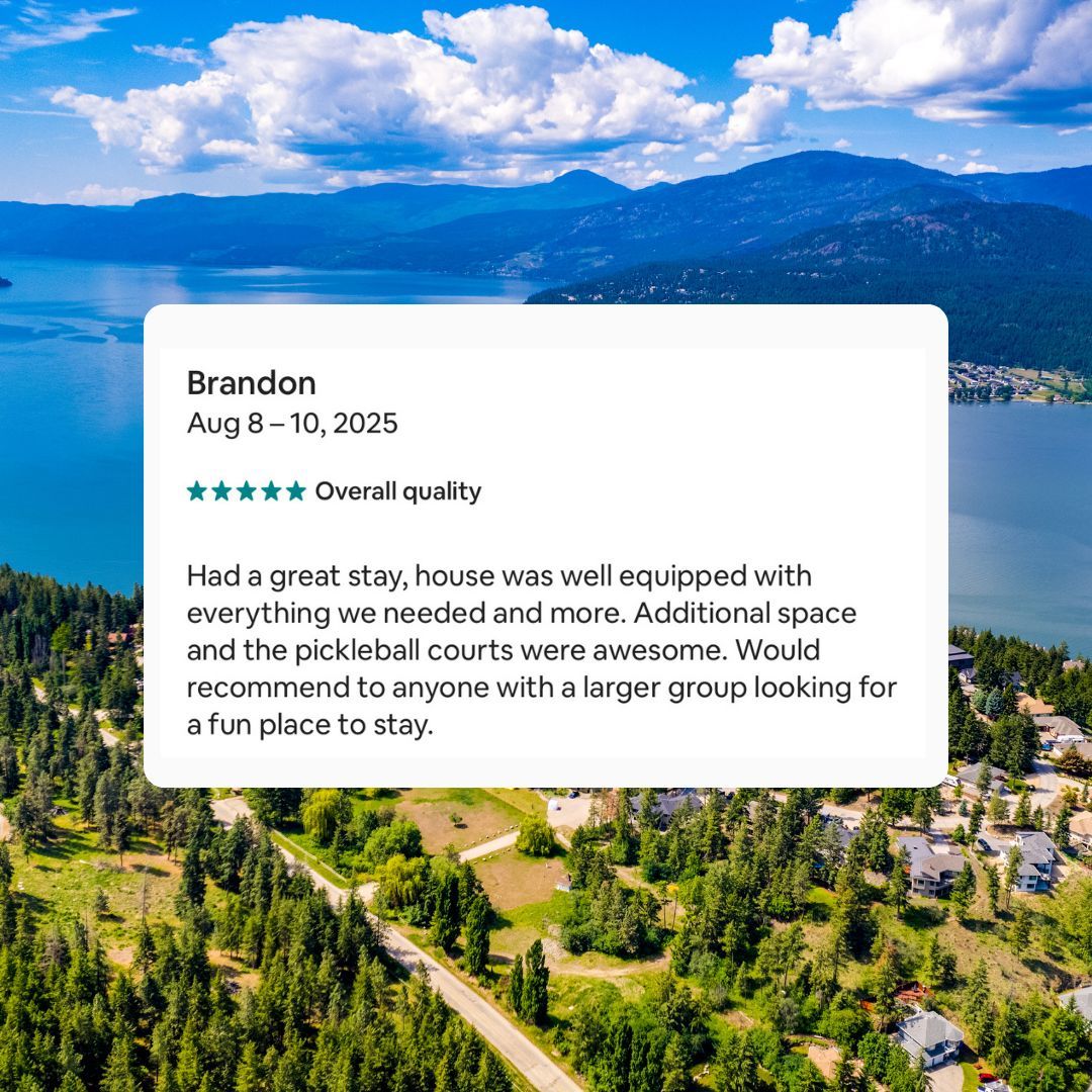 havenatdeerpark's tweet photo. The perfect setting for group fun and relaxation! 🥂 With so many activities right outside your door, you'll never want to leave. Thank you for the kind words! https://t.co/rQMhq64XdX #PerfectLocation #GroupActivities #OkanaganLife #Amenities #TravelReview #HavenAtDeerPark https://t.co/iwFfVDj7Go