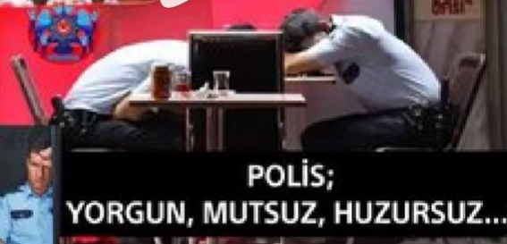 SAYIN <a href="/TC_icisleri/">T.C. İçişleri Bakanlığı</a>  VE <a href="/EmniyetGM/">Türk Polis Teşkilatı</a> 
ARTAN İŞ YÜKÜNÜN YANINDA,
ANLAMSIZCA DİGER ŞUBELERİN İŞLERİNİDE EKSİK PERSONELLE YAPMAK ZORUNDA KALAN #polis  MERKEZLERİ
YORGUN,
MUTSUZ,
SAHİPSİZ VE ÇARESİZ DURUMDA.
ACİLEN VE KEŞKE DEMEDEN ÖNCE,
POLİS MERKEZLERİNİN İŞ YÜKÜ AZALTILMALIDIR.