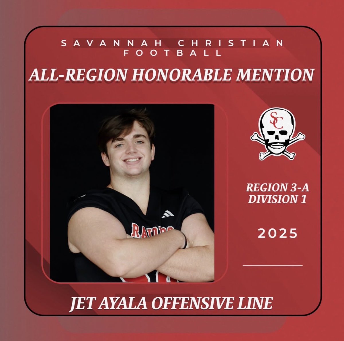 Blessed to Receive All-Region Honorable Mention in my First Year Start!