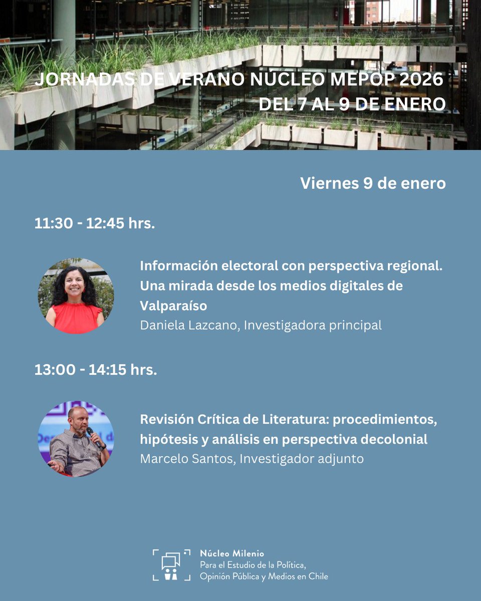 Núcleo Milenio MEPOP tweet media