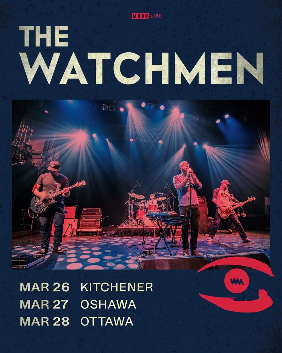 modo_live's tweet photo. JUST ANNOUNCED: Canadian rock legends @Watchmenmusic head across Ontario this spring!
Tickets on-sale now: https://t.co/rsGqBNiVJV
#thewatchmen #ontario #tour https://t.co/IwIxvhCrtc