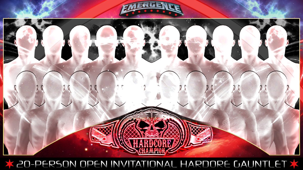XWS_Official's tweet photo. 🚨 BREAKING 🚨

At Emergence, we will crown a brand new XWS Hardcore Champion as the title makes its return. But it won’t be any ordinary match…..it’ll be a 20-PERSON OPEN INVITATIONAL HARDCORE GAUNTLET TURMOIL MATCH!

•2 Competitors Start
•Every 60 seconds, a new competitor will enter
•Pinfalls/Submissions Can happen anywhere
•No rules/No Disqualifications 
•The last remaining competitor will be crowned as the HARDCORE CHAMPION!

Male, female, surprises, ANYONE can show up in this first time ever match set to take place at one of our biggest events!