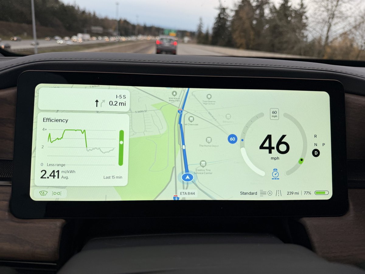 RivianRoamer's tweet photo. By far my favorite Rivian Software update to date. https://t.co/Fqwu5x3Qwb