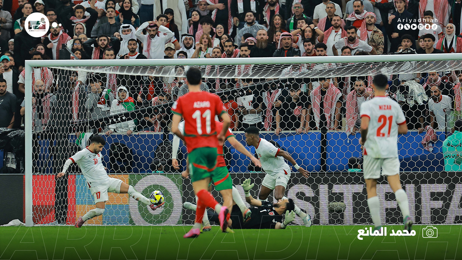 لقطات من مباراة #المغرب_الأردن 