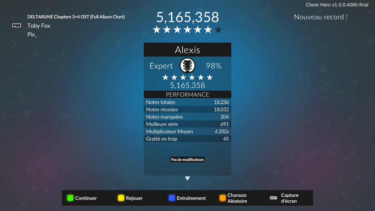 Exidia12's tweet image. How to curse depression:

Step 1: Play Clone Hero

Step 2: Play 2 hours of Deltarune Chapters 3+4 OST