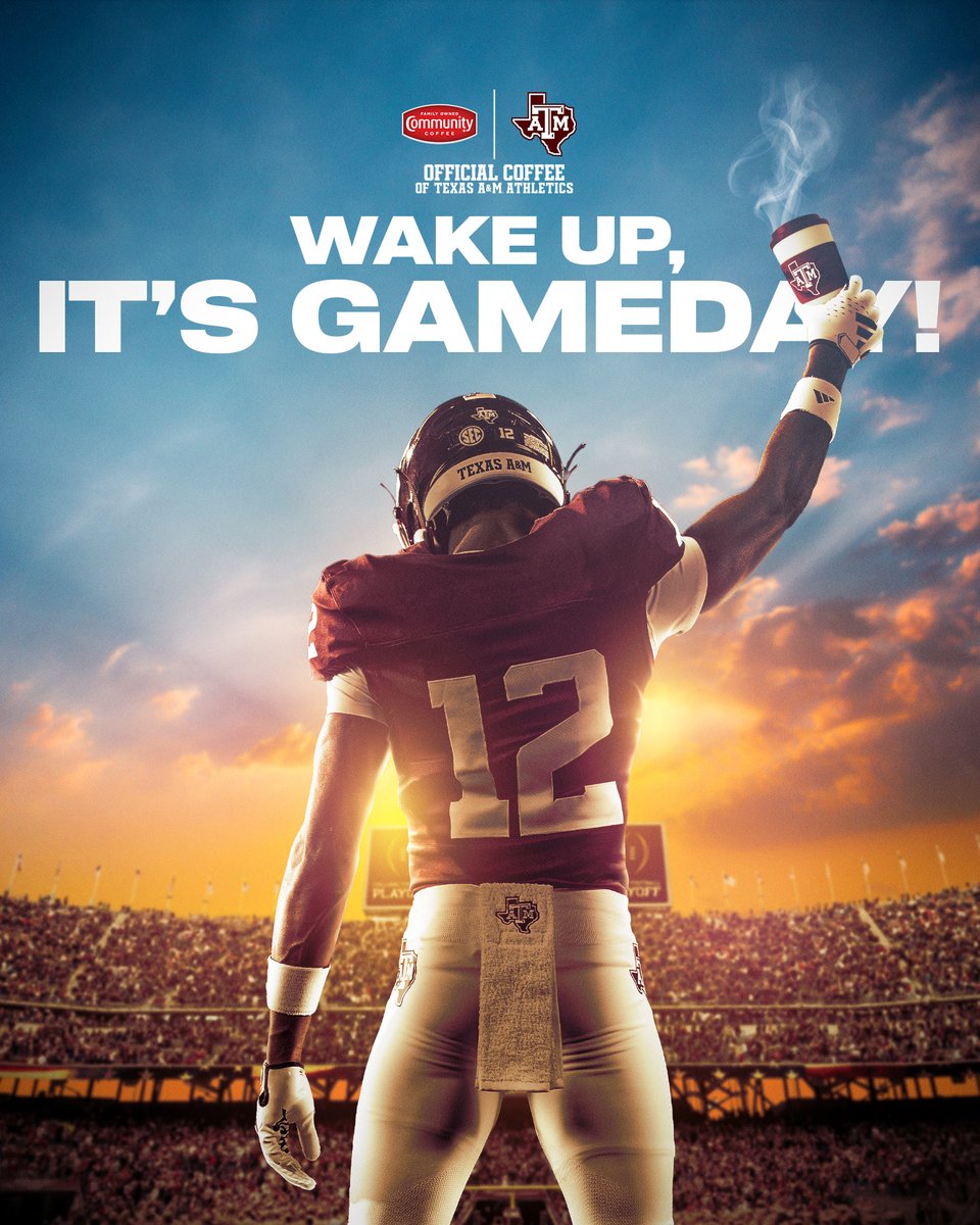 Up and at 'em Ags! IT'S PLAYOFF GAMEDAY.

#GigEm | #BTHOmiami | @communitycoffee