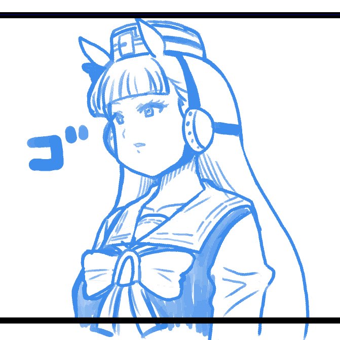 使わなかったゴルシの下描き 