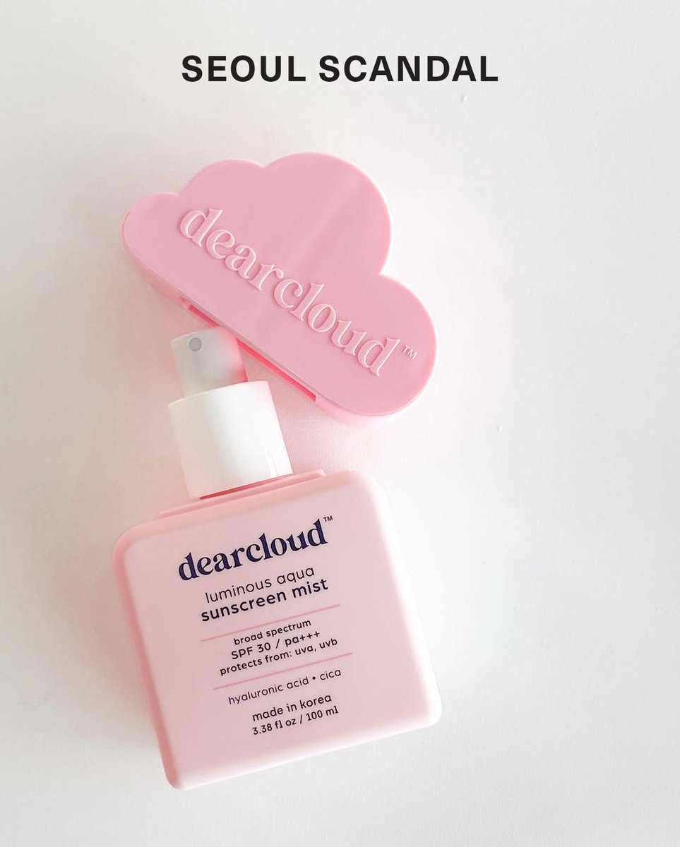 shopmissa's tweet image. New brand just dropped ☁️
And is it scandalous to say this might be the cutest packaging we’ve ever seen? Even better? The formulas absolutely deliver.
Meet #dearcloud.

#seoulscandal #spf #koreanskincare #shopmissa