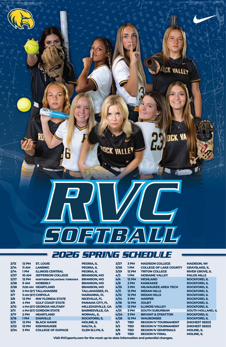 Rock Valley College Softball tweet media