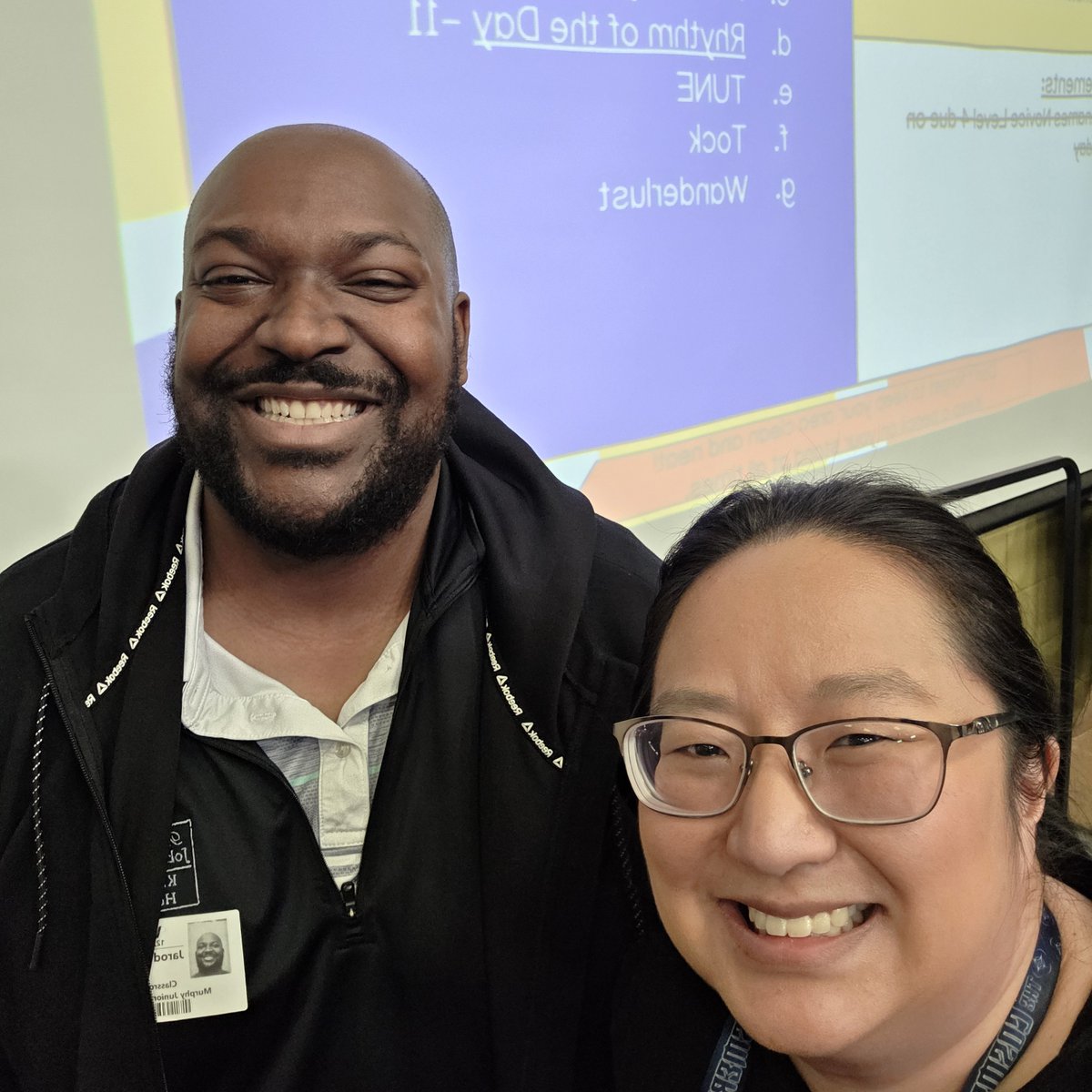 Ms. Karvelius and the directors at Thompson, Traughber, and Bednarcik hosted well known composer, JaRod Hall for a series of clinics and Q and A sessions! We had a great time with our 2nd annual Composer Residency. Thanks again, Mr. Hall!