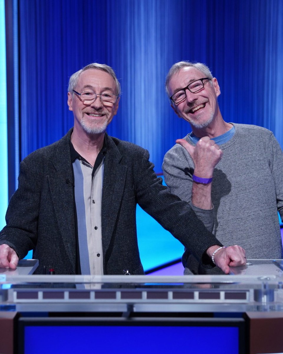 Jeopardy's tweet image. You really are seeing double 👀 #Jeopardy! #NationalTwinDay