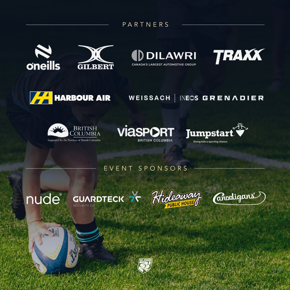 Partner shoutout! 📣🏉

A huge THANK YOU to all our Partners and Event Sponsors for their support in helping grow Rugby throughout BC - we couldn't have done it without you! 👊

Here's to a HUGE 2026! 🎆

#Sponsors #ThankYou #BCRugby