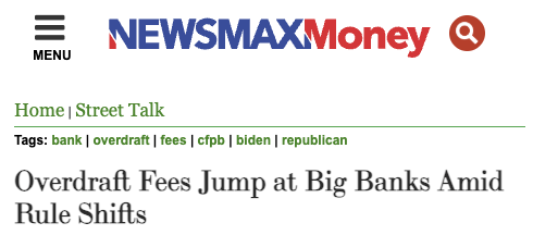 Trump and Republicans got rid of the CFPB’s rule to cap overdraft fees at $5.

Now, big banks are taking even more money from struggling Americans to pad their own bottom lines.
 
Trump isn’t looking out for you – he’s looking out for Wall Street.