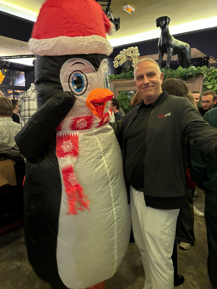 SANSEMEA's tweet image. What a fantastic end to a brilliant year of training from SANS EMEA. Take a look at our Holiday penguin, who made an appearance in our final SANS Amsterdam event for 2025! 

Were you in attendance? Let us know your highlight before the year closes below 👇
