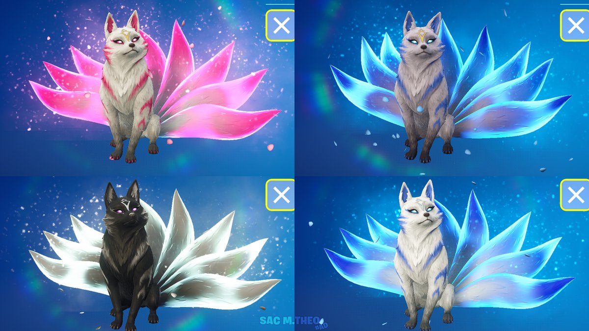 Kitsune's emote ADAPTS to the colors you pick when you customize