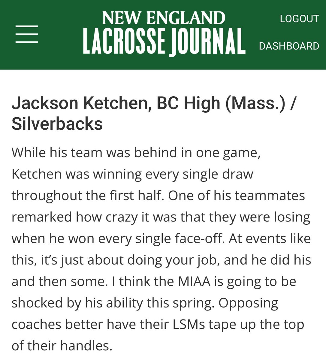 Friends of BCHigh Lax tweet media