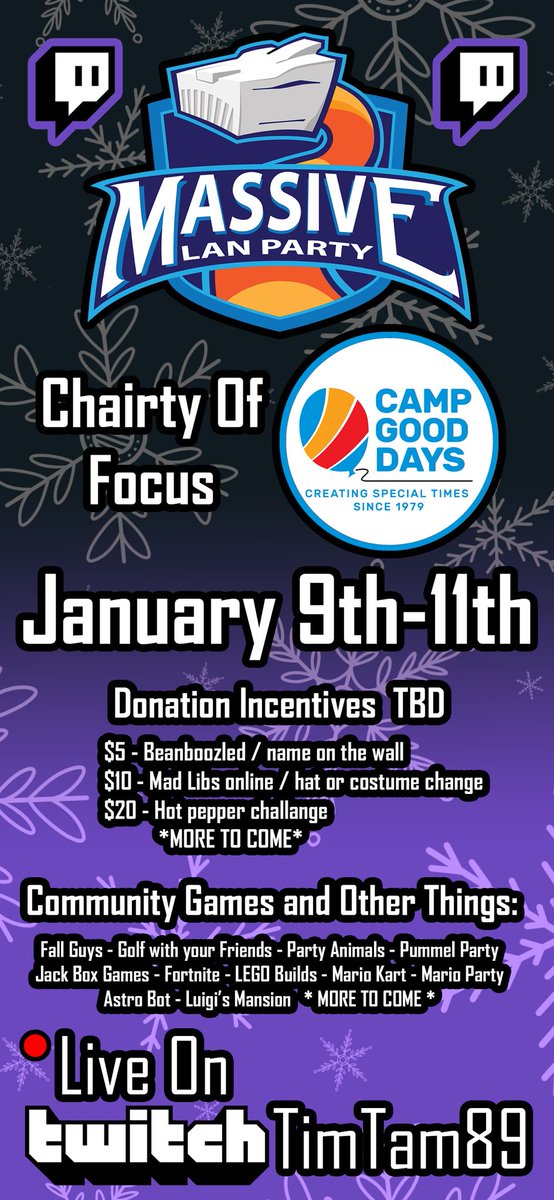 Save the Date for the 3 Day Event!