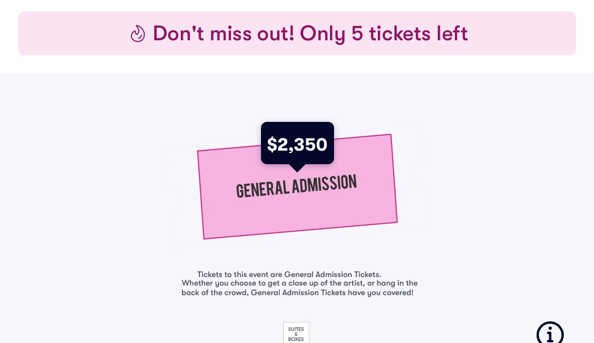 elemode's tweet image. lucy bedroque spotify presale closed and scalped to $2300+ a ticket within 30 seconds of it dropping