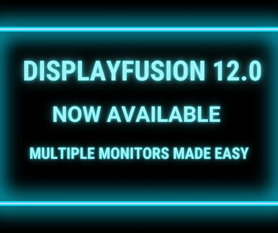 BinaryFortress's tweet photo. We're very excited to announce that #DisplayFusion 12.0 is now available for download! This release contains a few changes and almost 100 fixes and improvements.
https://t.co/uQdbBa5t73 https://t.co/59cwv6T5HO