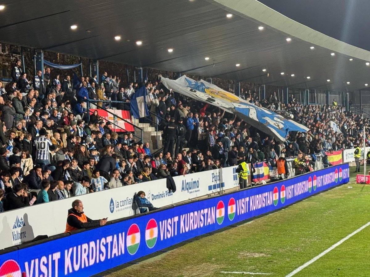“Visit Kurdistan” is now featured on stadium perimeter boards during Spain’s Copa del Rey, promoting Kurdistan as a tourism destination.

📸 Barcelona vs. Guadalajara match