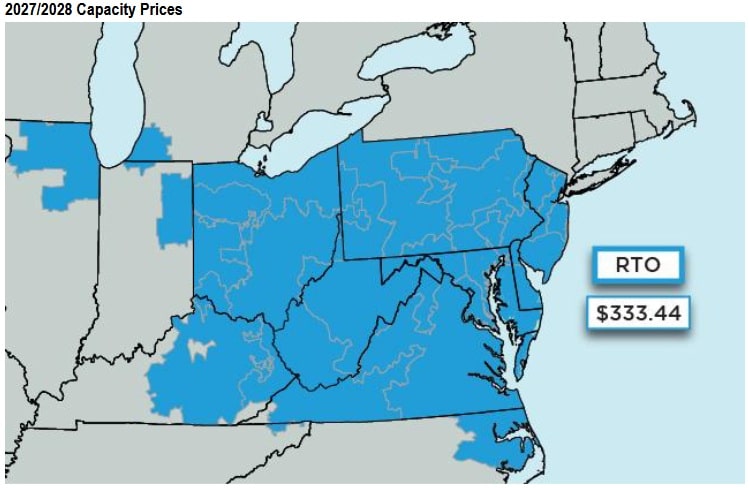 PJM Capacity Auction Clears at Record High Prices as Data Center Load Intensifies Supply Concerns. PJM Interconnection on Dec. 17 announced the results of its 2027/2028 capacity auction, which cleared at a record high price and highlighted growing... enerknol.com/pjm-capacity-a…