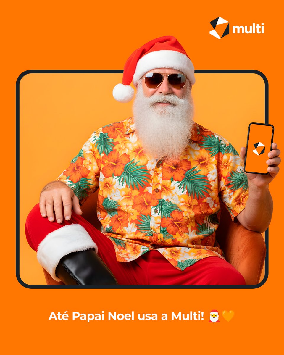 Então é Natal! 🎄
Tenha mais vantagens com a Multi! 🎅🏽

🧡 Para quem ama prêmios! 🎁
🧡 Até 10% de recompensa.
🧡 Pagou. Ganhou!
🧡 Seja Multi!

➡️ Baixe o app ou acesse o site multifidelidade.app