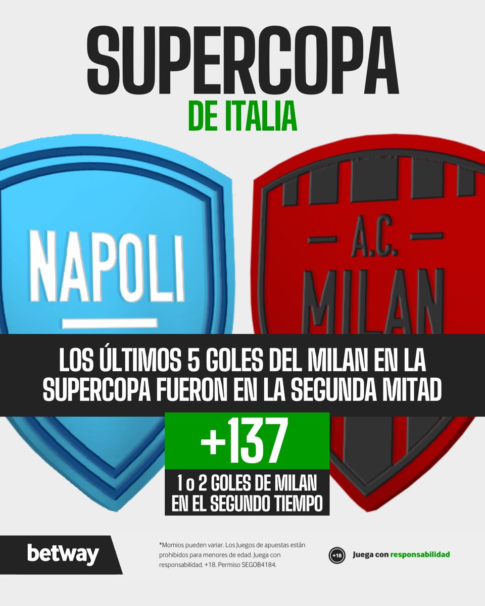 ¡Tenemos un juegazo en la Supercopa Italia!

Juégala en Betway 

FeelTheAction