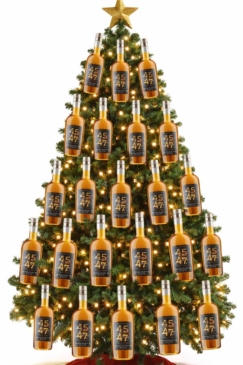 4547whiskey's tweet image. 🎄✨ Patriot Christmas goals: A gleaming bottle of 4547 Whiskey front and center on the tree (or 47!) 🇺🇸
#4547Whiskey #PatriotChristmas #Trump2024 #MerryMAGA