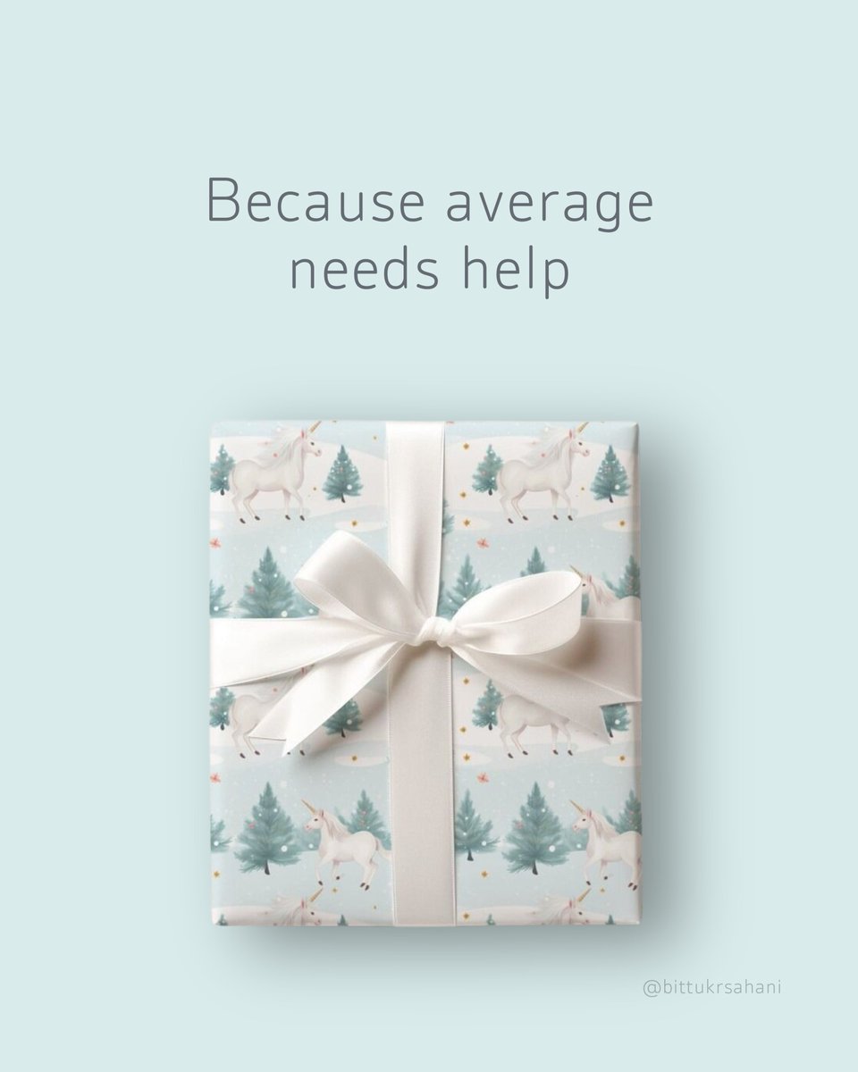 Bittukrsahani's tweet photo. The brief was to advertise wrapping paper.
So I focused on what it actually does.

It doesn’t change the gift.
It changes how we see it.

My entry for @OneMinuteBriefs 

#CreativeAd #SpecAd #Advertising #Copywriting #ArtDirection #CreativeThinking #OneMinuteBriefs https://t.co/xU7bvk7wn5