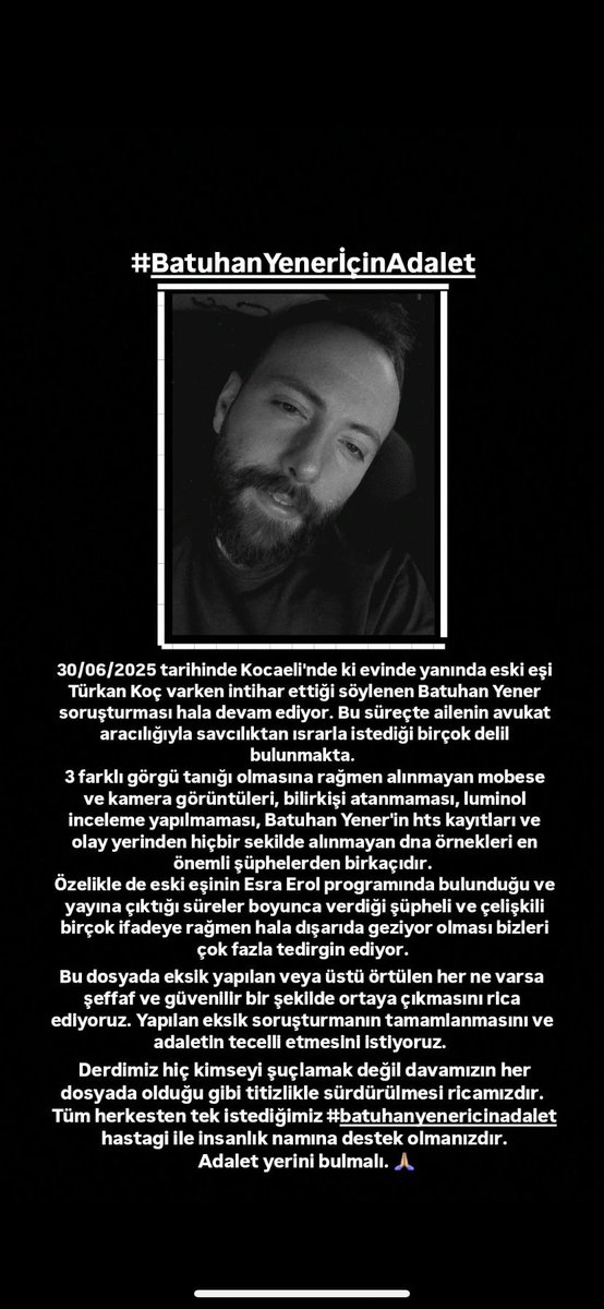 atesozlem234's tweet photo. #BatuhanYenerİçinAdalet https://t.co/otgOYmFsj6