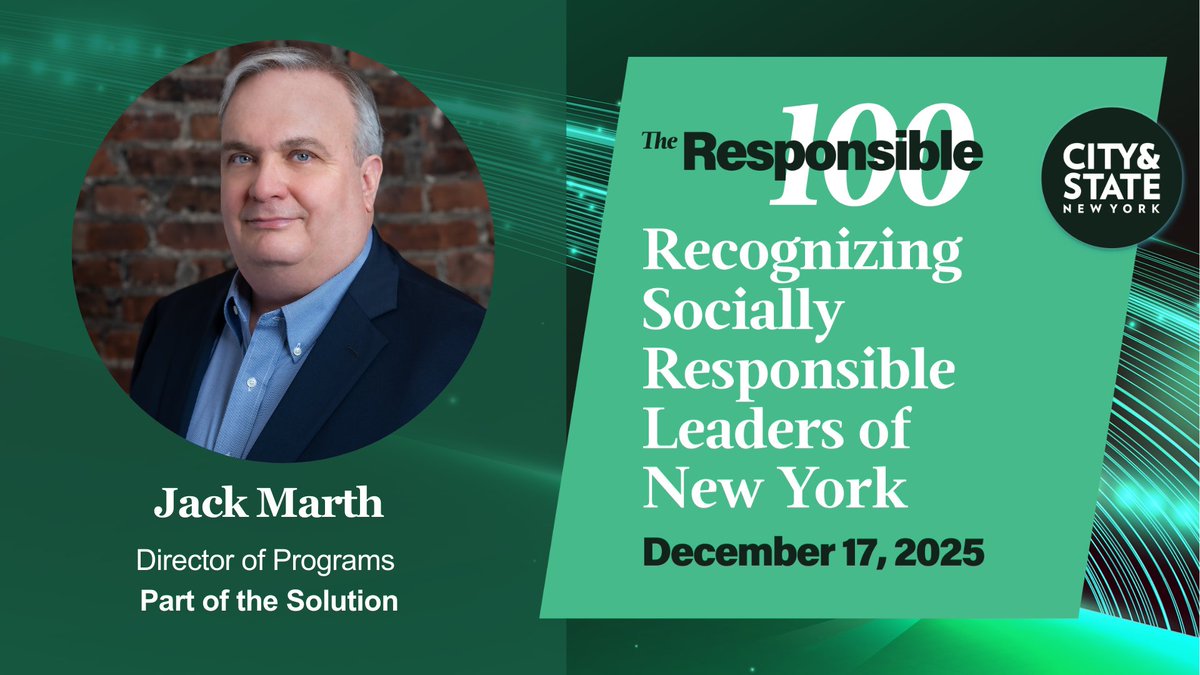 POTSBronx's tweet image. Congratulations to Jack Marth, Director of Programs at POTS, on being named one of City &amp;amp; State New York’s Responsible 100! For more than four decades he has worked tirelessly to uphold our values and ensure our neighbors are met with dignity and support. 

#partofthesolution
