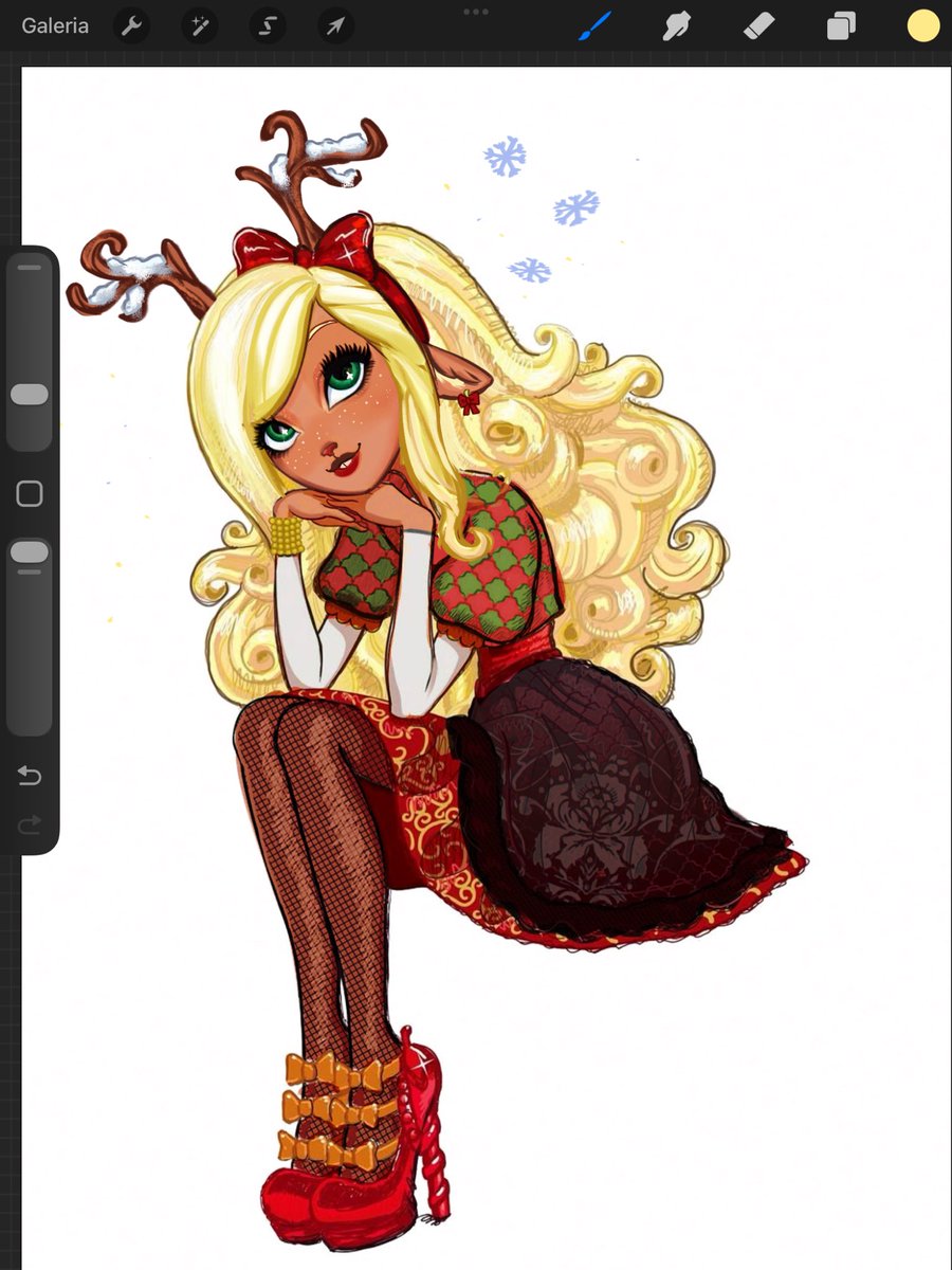 sharknave's tweet image. edited #noelle as apple white #because i can