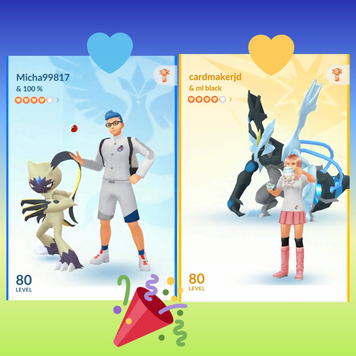 jen_deslauriers's tweet image. Tysm my best friends for ur support always. To Micha for making the journey together step by step 🫂🫶 that was so important to me. To the 3 of you for being there. Best friends for life. 💙💛🫶 #PokemonGO #PokemonGOfriends #squad #LevelUp @micha99817 @AvatarFailed39 @SMoon2u ❣️