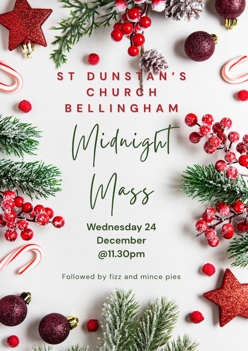We're getting ready for #Christmas! Everyone is welcome to join us for our #MidnightMass celebration - 11.30pm on Thursday 24th December! Followed by mince pies and prosecco! #SE6