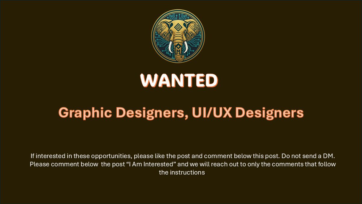 MulaCommunity's tweet image. Graphic and UI/UX designers wanted. Follow instructions on flyer below.