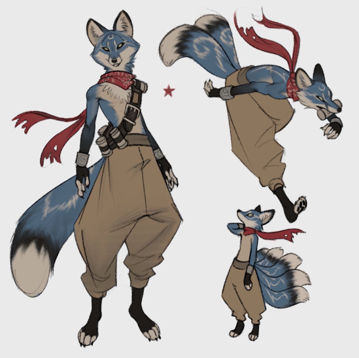 apxphenia's tweet image. azure the fox :p