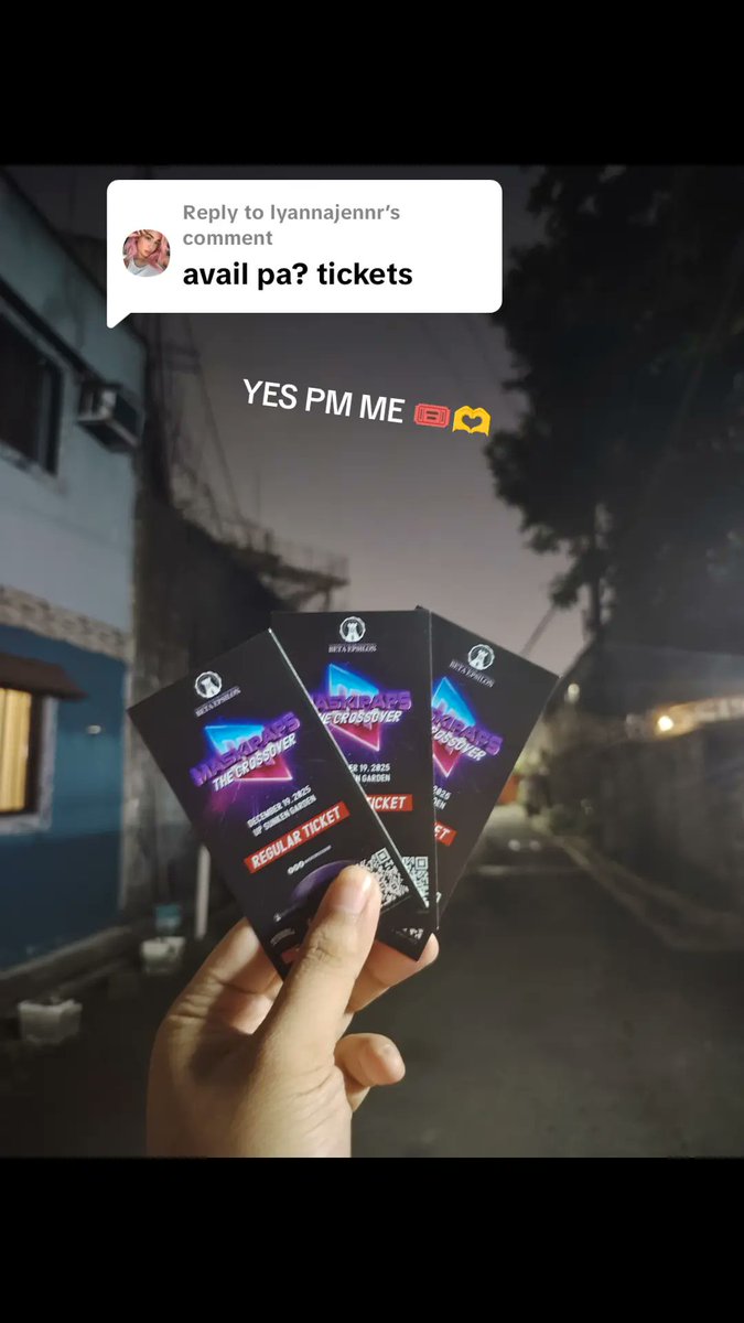 JerichoAlipio's tweet photo. Last10 tix left for Maskipaps: The Crossover
Official promoter here!! Physical tix 
Pick up and lalamove nalang po 

PM me now https://t.co/LO3paoaHRU