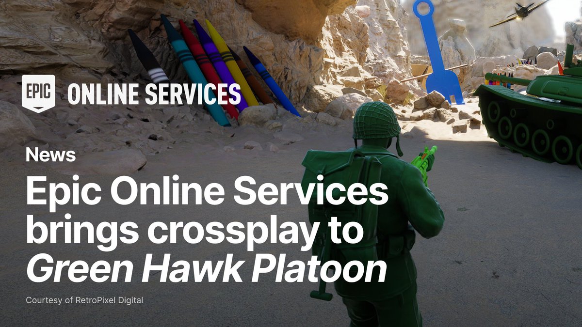 With Epic Online Services handling authentication, voice, lobbies, and crossplay, RetroPixel Digital, in partnership with publisher <a href="/micro_prose/">MicroProse</a>, were able to focus on the creative aspects of development on <a href="/ghawk_platoon/">Green Hawk Platoon</a> and bring global crossplay to the game.

Find out how EOS