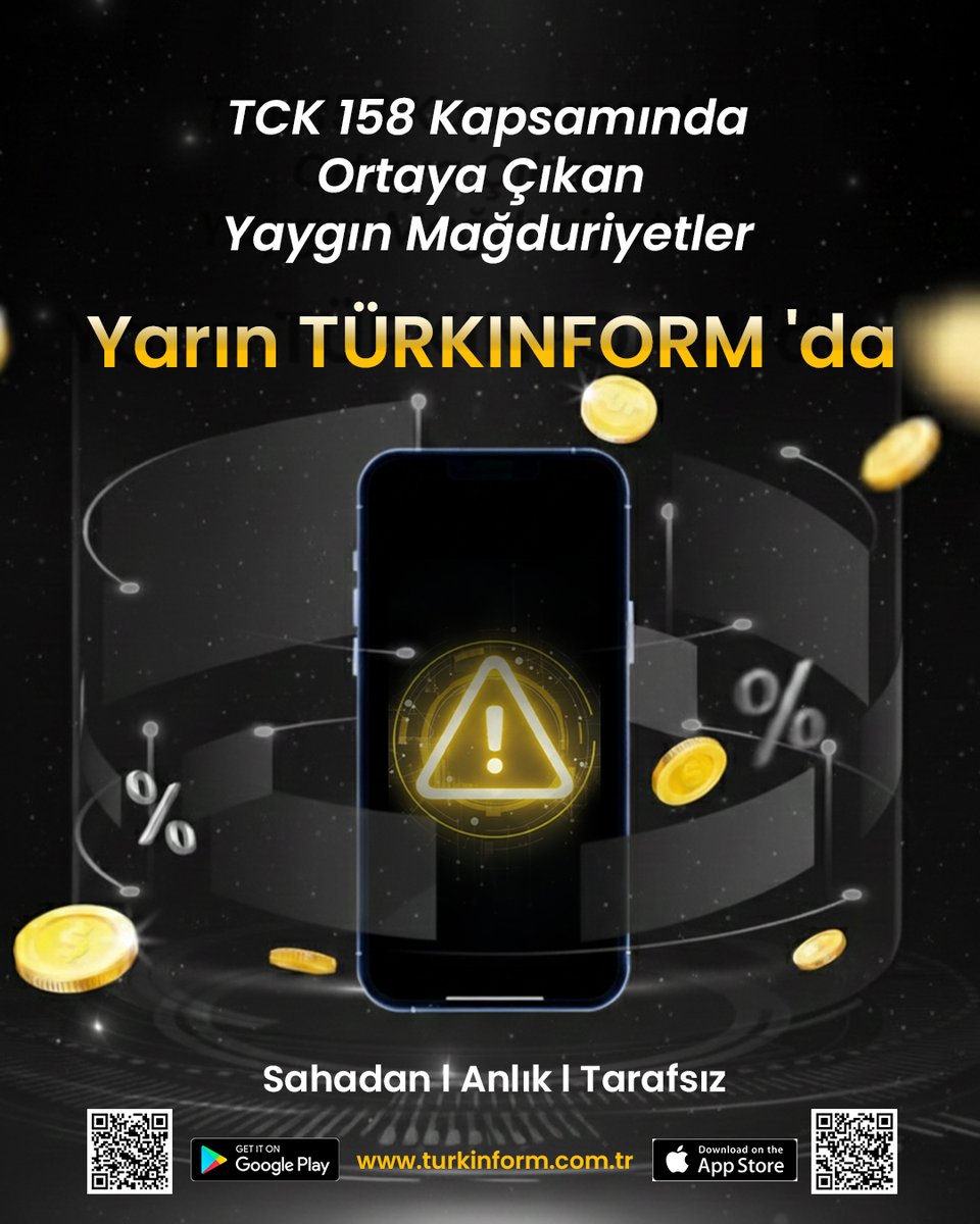 🟡 TCK 158 Kapsamında Ortaya Çıkan Yaygın Mağduriyetler

Yarın TÜRKINFORM 'da

Mobil uygulamayı indirin siz de gelişmelerden haberdar olun!

🔗 t.me/TurkinformMedya