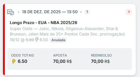 QUE PAPELÃO, EIN <a href="/superbet_br/">Superbet Brasil 🇧🇷</a> ?

Ao contrário de alguns perfis, não temos RABO PRESO com casa alguma... queremos o CUMPRIMENTO DA REGULAMENTAÇÃO.

A regulamentação é clara: depois de contratada, a aposta NÃO PODE SER ALTERADA, a não ser por fraude ou manipulação.

Tomara que